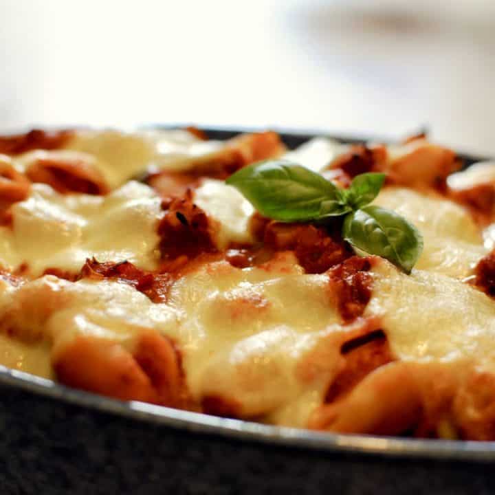 Chilli & Sausage Mozzarella Pasta Bake