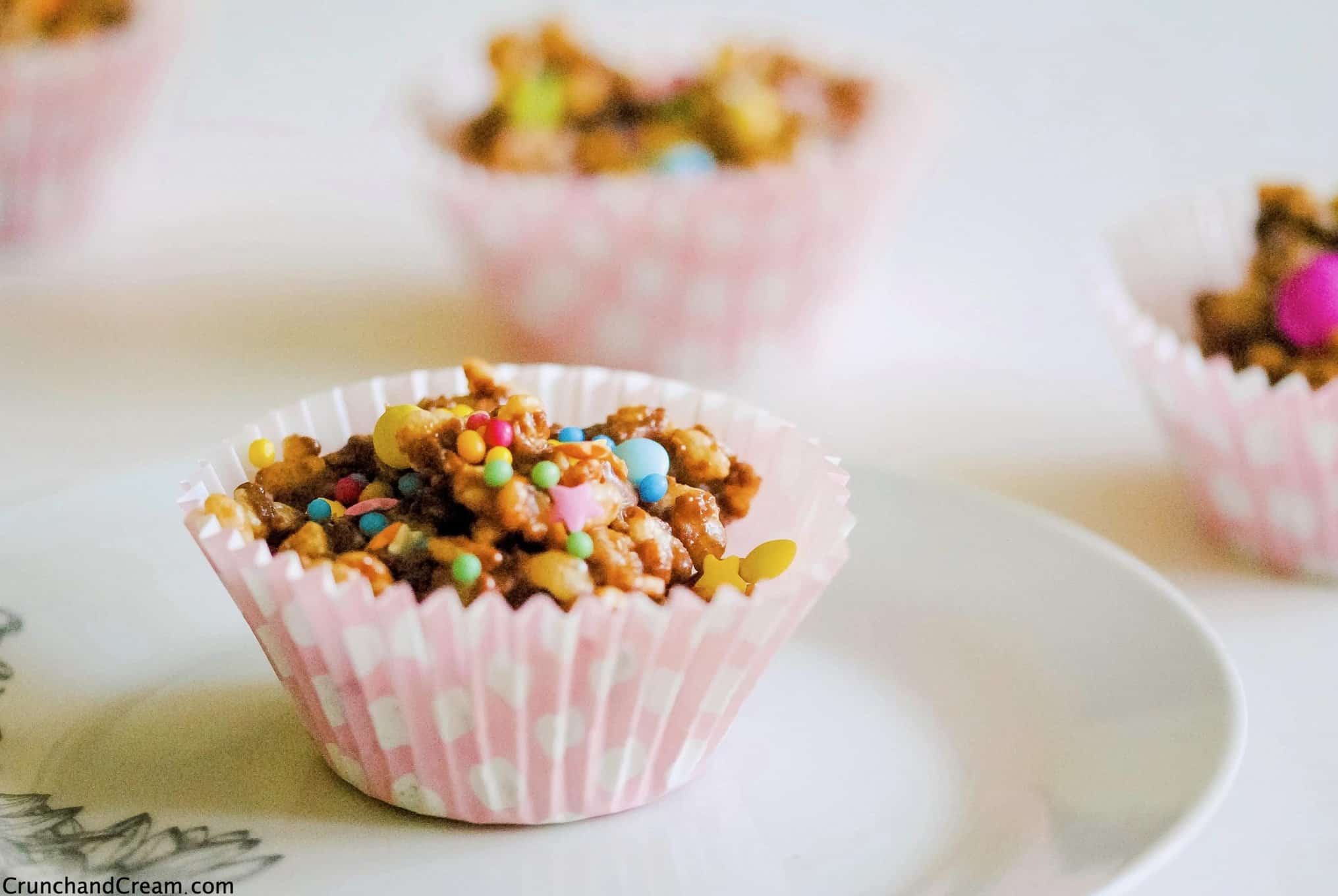 Chocolate Rice Krispie Cupcakes Crunch & Cream