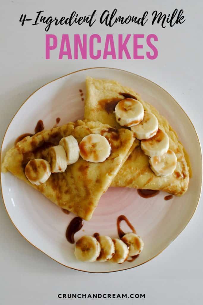 These lactose-free pancakes are dairy-free and super quick and easy to make! They only need 4 common ingredients and make a perfect weekend breakfast or brunch.