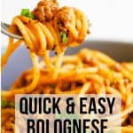 easy bolognese pin image