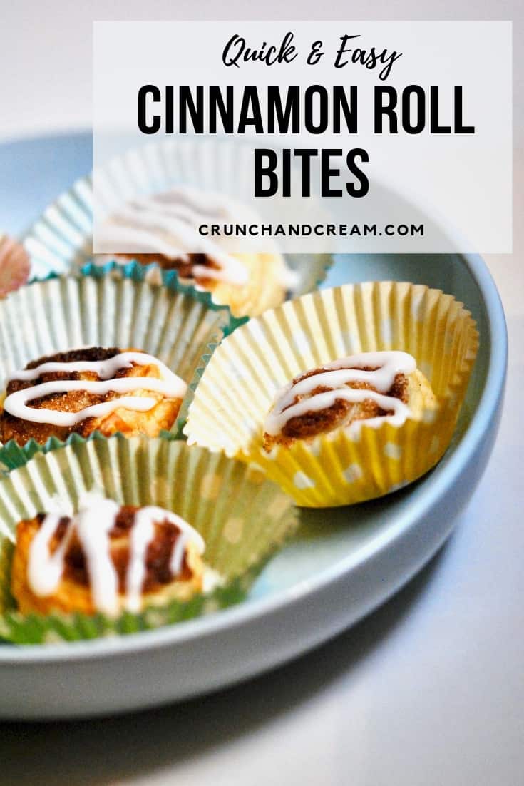 Mini Cinnamon Roll Bites Recipe - Crunch & Cream
