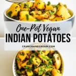 These perfectly tender Indian potatoes come together in just one pot for minimal washing up. The recipe is quick, easy, simple and full of flavour - it makes an awesome side dish!